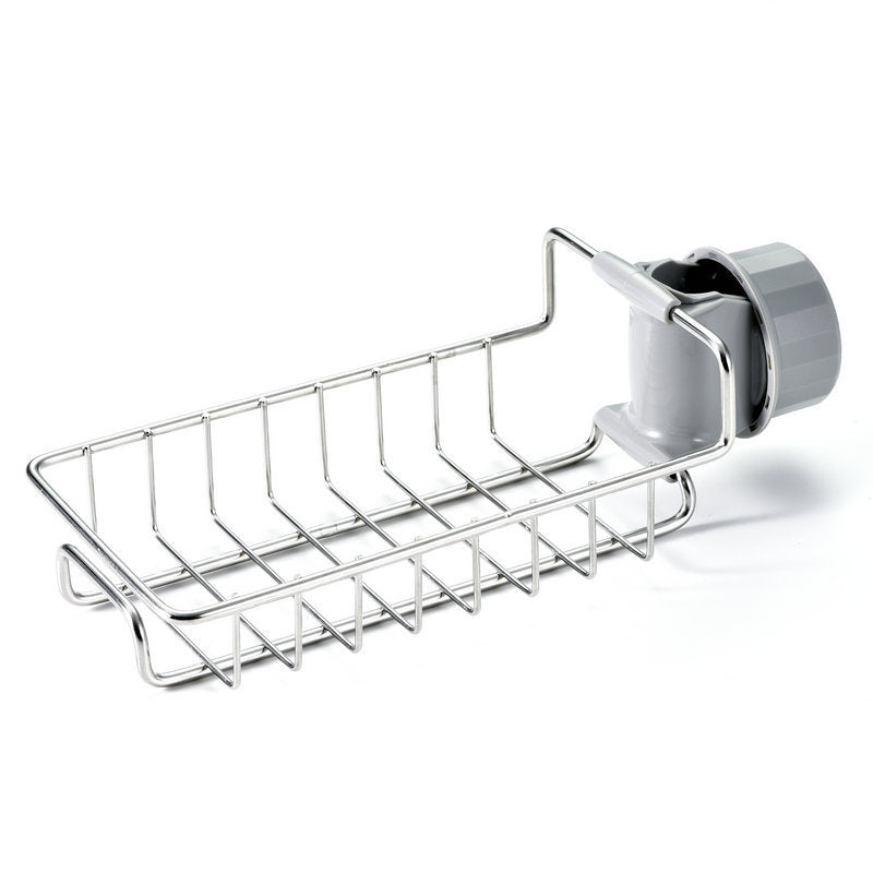 Adjustable Sink Drain Rack and Basket Organizer Kitchen Bathroom Accessories