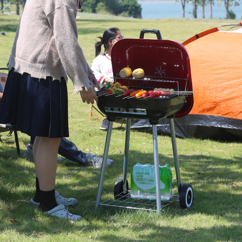 Portable BBQ Grill: Perfect for Patio, Camping, & Picnics