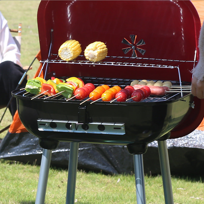 Portable BBQ Grill: Perfect for Patio, Camping, & Picnics