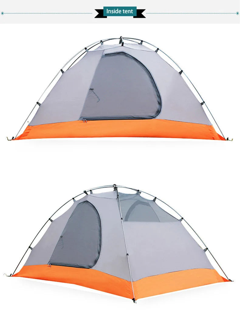 Hewolf 1595: Ultralight Double-Layer Aluminum Camping Tent