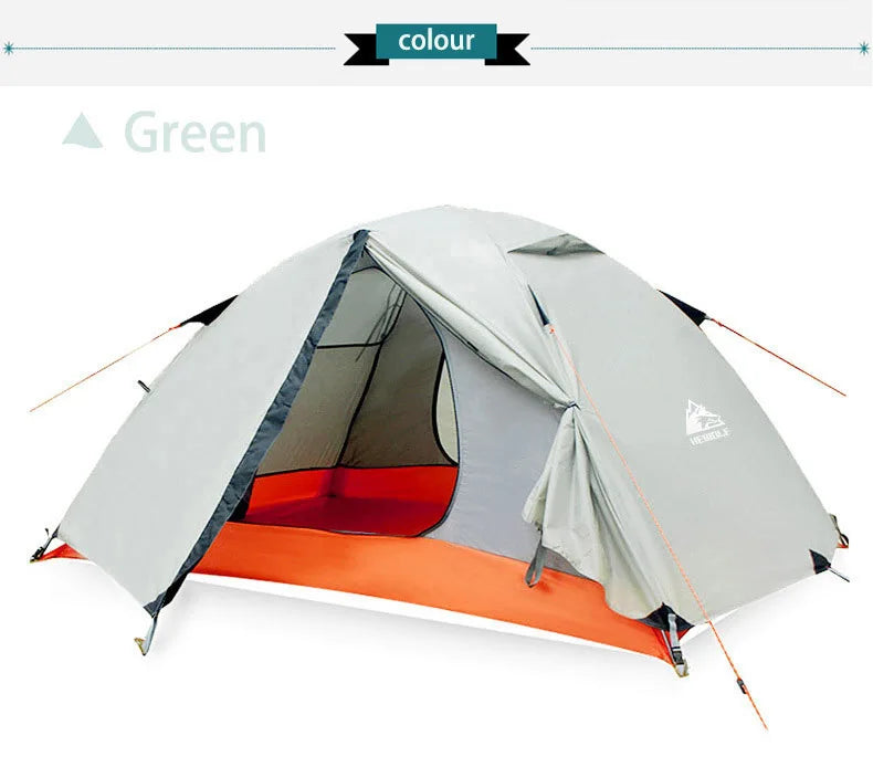 Hewolf 1595: Ultralight Double-Layer Aluminum Camping Tent