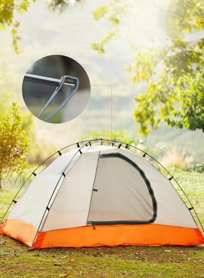 Hewolf 1595: Ultralight Double-Layer Aluminum Camping Tent