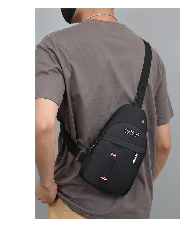 Men's Crossbody Chest Bag - Large Capacity & Fashionable