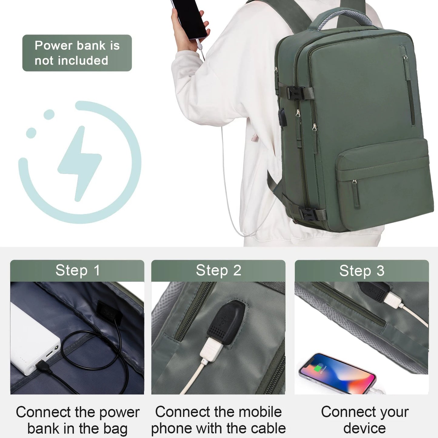 Waterproof Laptop Backpack with Shoe Compartment