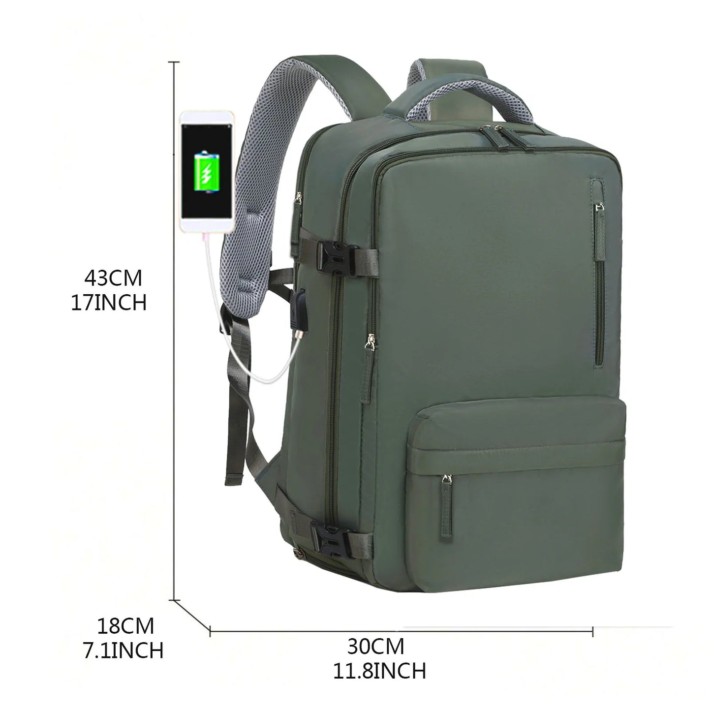 Waterproof Laptop Backpack with Shoe Compartment