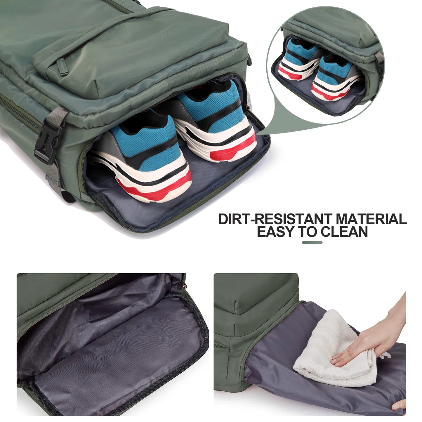 Waterproof Laptop Backpack with Shoe Compartment