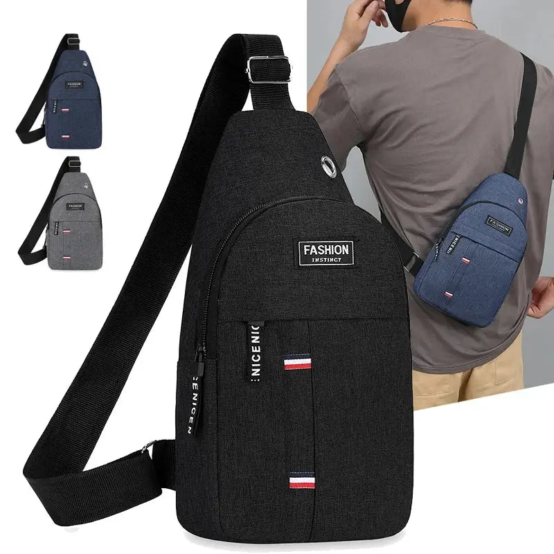 Men's Crossbody Chest Bag - Large Capacity & Fashionable