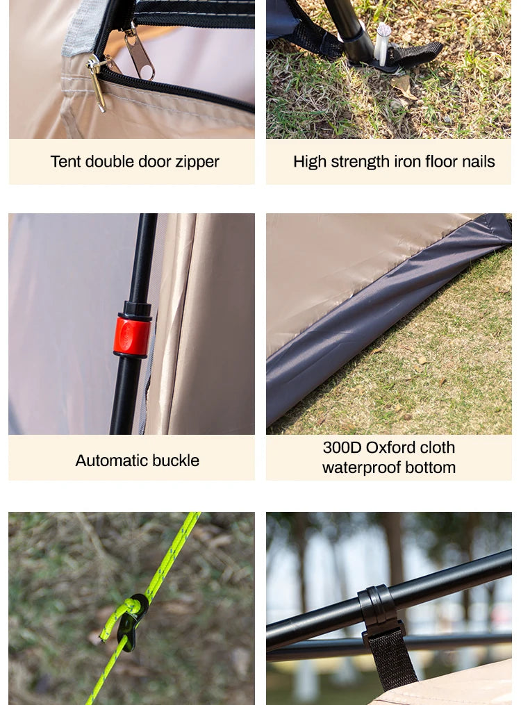 Sonuto 3-6P: Fully Automatic Quick-Open Ridge Tent