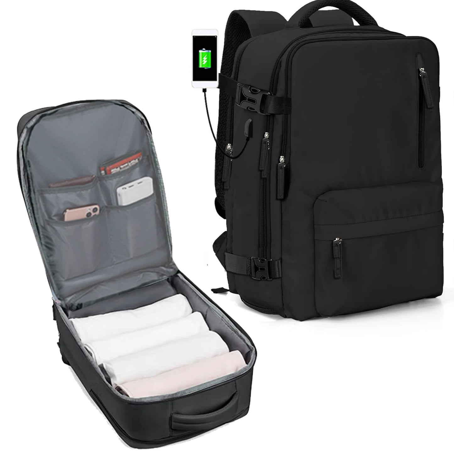 Waterproof Laptop Backpack with Shoe Compartment