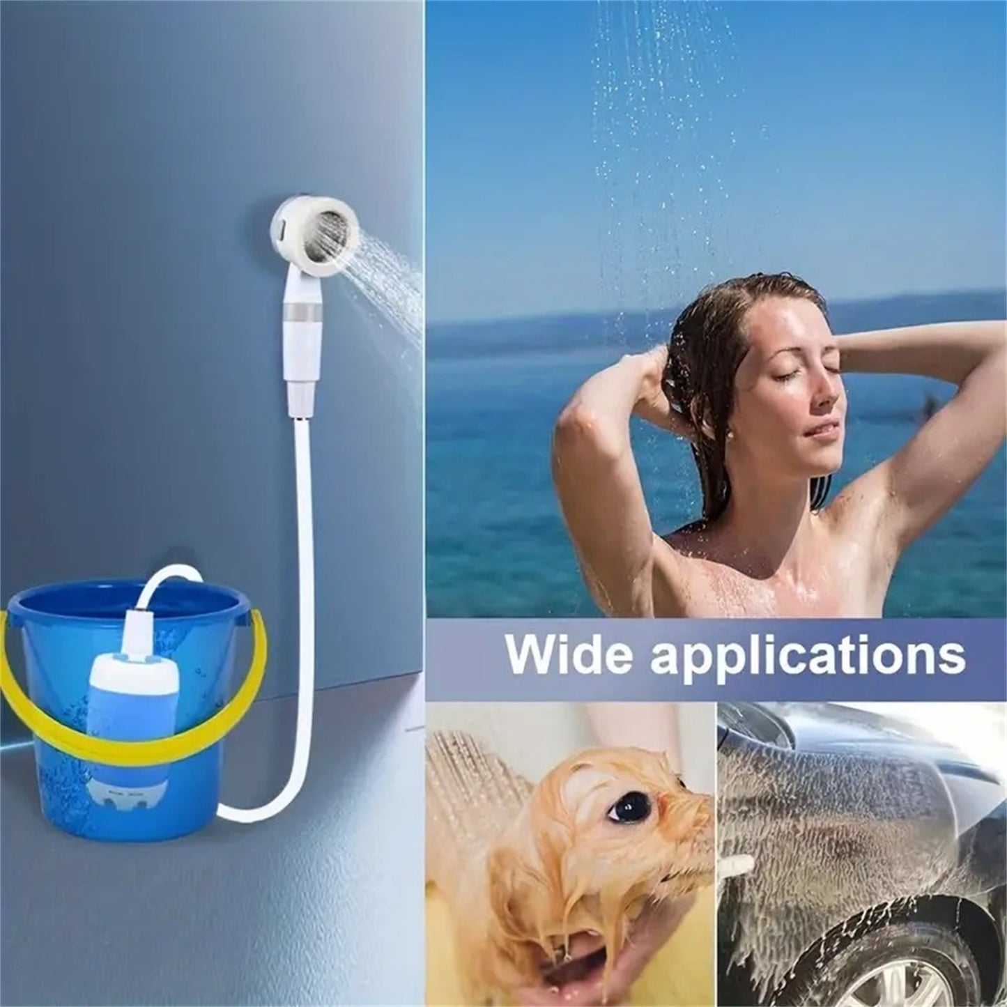 Rechargeable Portable Camping Shower