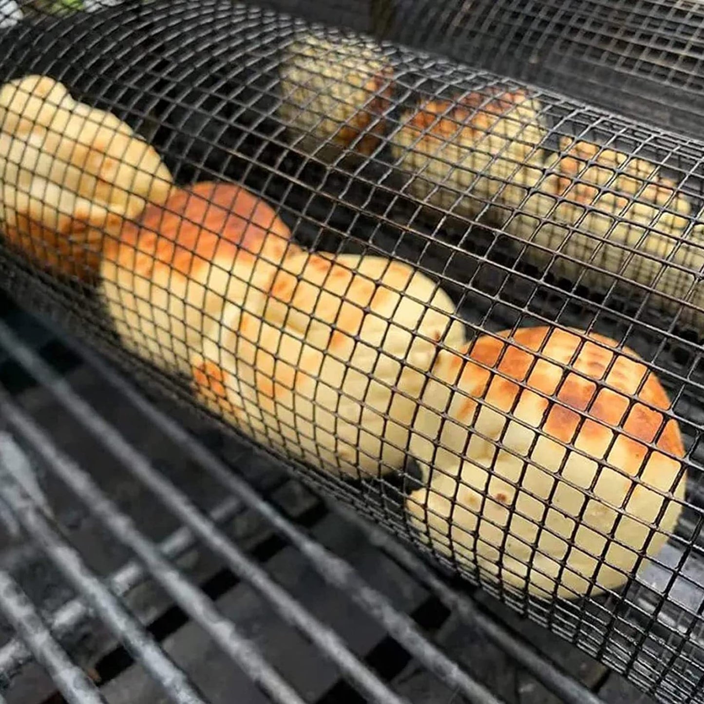 Portable Rolling Grilling Basket